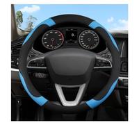 Steering Hood O Shape D Shape 38CM Car Steering Wheel Covers Auto Interior Accessories For SEAT For Ibiza For Exeo For Ateca Wheel Cover(Blue O Shape)