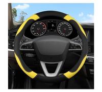 Steering Hood O Shape D Shape 38CM Car Steering Wheel Covers Auto Interior Accessories For SEAT For Altea For Toledo For Tarraco Wheel Cover(Yellow O Shape)