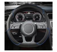 Steering Hood O Shape D Shape 38CM Microfiber Leather Car Steering Wheel Cover For A1 A3 A4 A5 A6 A7 A8 Q2 Q3 Q5 Q7 Q8 R8 Wheel Cover(Blue D Shape)