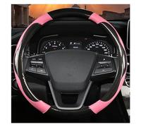 Steering Hood O Shape D Shape Car Steering Wheel Cover Leather Car Accessories For Hyundai For Santa For Cruz For Santa Fe 2022 Wheel Cover(Pink O Shape)