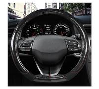 Steering Hood O Shape D Shape Car Steering Wheel Cover Leather Car Accessories For Hyundai For Santa For Cruz For Santa Fe 2022 Wheel Cover(Black D Shape)