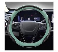 Steering Hood PU Leather Car Steering Wheels Cover 38CM 15" Car Interior Accessories For Chevy For Captiva For Equinox For Trax Wheel Cover(GREEN)