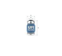 Steering hydraulics filter 85.156.00 UFI