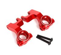 Steering knuckle For Arrma For Gorgon 4x2 1/10 Metal Upgrade Steering Block Hub Carrier Suspension Arm RC Car Monster Truck Parts(Red,Steering Block)
