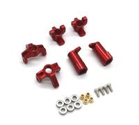 Steering knuckle For FMS FCX24M For Camel Cup D90 D110 First Generation For Range For Rover For Discovery 1/24 Steering C For Seat 3-piece Set RC Car Parts(Red)