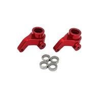 Steering knuckle For Hyper GO For MJX 10303 10304 1/10 Metal Front Steering Cup Bearing RC Car Upgrade Accessories Parts(Red)