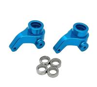 Steering knuckle For Hyper GO For MJX 10303 10304 1/10 Metal Front Steering Cup Bearing RC Car Upgrade Accessories Parts(Blue)