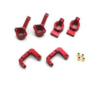 Steering knuckle For LC For Racing Ptg-2r 1/10 PTG-2 Metal Upgrade Steering Cup C For Seat Rear Wheel Remote Control For Rally Car Parts(Red)