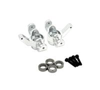 Steering knuckle For MJX 14207 14208 1/14 Metal Upgrade Front Steering Cup Bearing Remote Control Car Parts Accessories(Silver)