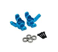Steering knuckle For MJX 14207 14208 1/14 Metal Upgrade Front Steering Cup Bearing Remote Control Car Parts Accessories(Blue)