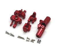 Steering knuckle For MN MN86S For MN128 Steering Cup C Rear Wheel For Seat Three Piece Kit Remote Control Car Upgrade Accessories(Red)