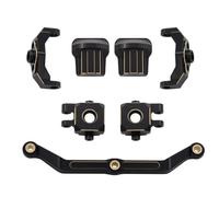 Steering knuckle For Traxxas For TRX-4M For Defender 1/18 Axle Diff Cover Brass Steering Link Caster Blocks RC Crawler Upgrades Parts(1set)