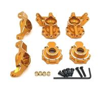Steering knuckle For Traxxas For TRX4 For TRX6 4WD HB R1001 R1002 R1003 1/10 Front Axle Steering Cup C For Seat RC Crawler Car Accessories(Yellow)