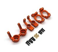 Steering knuckle For ZD DBX-10 10427S 9106S 1/10 Metal Upgrade Steering Cup C Rear Wheel For Seat 3 Piece Set Remote Control Car For Racing Parts(Orange)