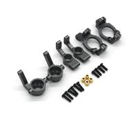 Steering knuckle For ZD For Racing DBX-10 10427S 9106S 1/10 Metal Upgrade Steering Cup C Rear Wheel For Seat 3 Piece Set Remote Control Car Parts(Black)