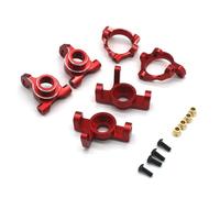 Steering knuckle For ZD Jacking MT16 RX12 For Jiusi PT14R MT14R 1/12 Metal Steering Cup Rear Wheel C For Seat Parts 3-piece Set RC Car Accessories(Red)