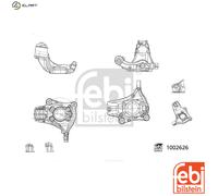 Wheel Suspension Steering Knuckle Left Front Fits Audi A3 FEBI BILSTEIN 1002626