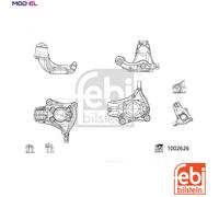 Wheel Suspension Steering Knuckle Left Front Fits Audi A3 FEBI BILSTEIN 1002626