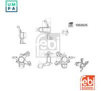 STEERING KNUCKLE WHEEL SUSPENSION 1002635 FOR SKODA OCTAVIA/Van/Combi VW 2.0L A3