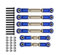 Steering Linkage Rod For Arrma For Granite For Senton For Typhon For Big For Rock 1/10 rc cars Upgrade Parts Metal Linkage Tie Rod Link Set(Blue)