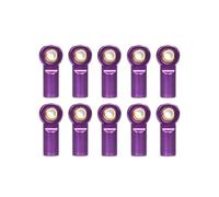 Steering Linkage Rod For Axial For SCX10 D90 D110 For Tamiya CC01 1/10 rc cars Crawler 10Pcs Metal M3 Link Tie Rod End Ball Joint(Purple)