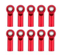 Steering Linkage Rod For Axial For SCX10 For Traxxas For TRX4 D90 For Tamiya 1/10 RC Crawler Parts 10Pcs M4 Tie Rod End Ball Joint Link Ball Joint(Red)