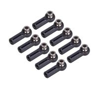 Steering Linkage Rod For Axial For SCX10 For TRX4 D90 For Tamiya 1/10 RC Crawler Upgrade Parts 10Pcs Metal M4 Link Tie Rod Ends Ball Joint CW Thread(Black)