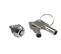 Steering Lock 12MM Press Lock Billboard Small Plum Blossom Locking Light Box Telescopic Mechanical Key Cabinet Seat Belt Lock(5 Sets)