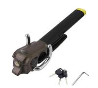 Steering Lock Foldable Steering Wheel Lock for Security with PU Handle Cover T-Locks Car Locks