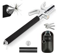 Steering Lock,Steering Wheel Lock, Car Anti-Theft Device Free Faraday Pouch | High Visibility, Heavy Duty car safety escape tool, Universal Fit, Adjustable Length,3 Keys