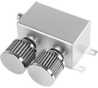 Steering Oil Tank 1200ml Twin Baffle Dual Filter Engine Oil Catch Can Tank Reservoir AN10 Oil Tank for power steering