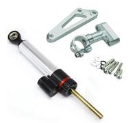 Steering parts Compatible With CB600F For Hornet 2007-2016 Motorcycles Steering Stabilize Damper Bracket Mount Mounting Linear Holder Universal(Silver)