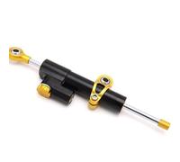 Steering parts Compatible With For Suzuki ATV For MT07 For MT09 For FZ Motorcycle Steering Damper Stabilizer Linear Mounting Kit Parts Bracket Universal(Black-Yellow)