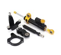 Steering parts Compatible With For YzfR7 2021 2022 2023 Motorcycle Steering Stabilize Damper Universal Handlebar Stabilizer Accessories(Black-Yellow1)