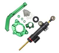 Steering parts Compatible With Z1000 2014-2016 2015 Motorcycle Steering Damper Stabilizer Bracket Support Linear Absorber Adjustable Universal Accessories(Green)