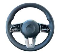 Steering Protective Case For A-Class For W177 For B-Class For W247 For C-Class For W205 For CLS-Class Car Steering Wheel Cover Hand-stitched Cover(Grey line)