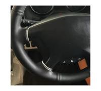 Steering Protective Cover Car Steering Wheel Braid Cover Hand Sewing Microfiber Leather For Mitsubishi Pajero 2007-2014 Galant 2008-2012 Wheel Protector(Yellow Thread)