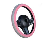 Steering Protective Cover Colorful Drill Silver Diamond Rhinestones Crystal Car Steering Wheel Cover PU Leather Auto Accessories Case Car Styling Wheel Protector(4-Silver diamond)