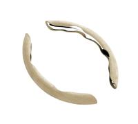 Steering Protective Cover Non-Slip Suede Leather Car Steering Wheel Anti-slip Cover For Toyota GR GAZOO RACING For Toyota For Yaris Hilux For Corolla For Prius Wheel Protector(2Piece-beige)