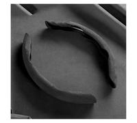 Steering Protective Cover Non-Slip Suede Leather Car Steering Wheel Anti-slip Cover For Toyota GR GAZOO RACING For Toyota For Yaris Hilux For Corolla For Prius Wheel Protector(2Piece-grey)