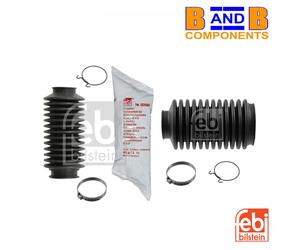 STEERING RACK BOOTS & CLIPS PAIR VW GOLF MK1 CADDY PICKUP SCIROCCO FEBI A1211