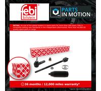 febi bilstein 39029 Tie Rod with end fitting, boot, and additional parts, pack of one