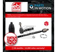 Front Tie Rod Inc Steering Boot Set Fits Vauxhall Astra Chevrolet GM Febi 44447