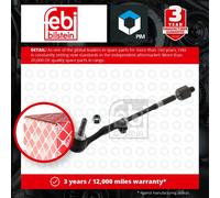 Steering Rod Assembly fits BMW 118D 2.0D Left 04 to 13 32106765235 Febi Quality