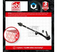 Steering Rod Assembly fits BMW 118 2.0 Right 04 to 13 32106765236 Febi Quality