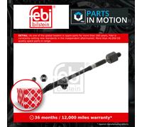 Steering Rod Assembly fits BMW 318D E90, E91 2.0D Left 05 to 12 32106765235 Febi