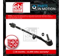 Steering Rod Assembly fits BMW 118 2.0 Right 04 to 13 32106765236 Febi Quality