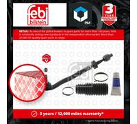 Steering Rod Assembly fits BMW 523 E39 2.5 Left 95 to 00 32111091767 Febi New