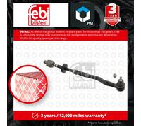 Steering Rod Assembly fits BMW 316 E36 1.9 Right 99 to 00 32111139316 Febi New