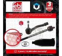 Steering Rod Assembly fits CITROEN BERLINGO KF 1.4 Left 96 to 11 KFW(TU3JP) Febi